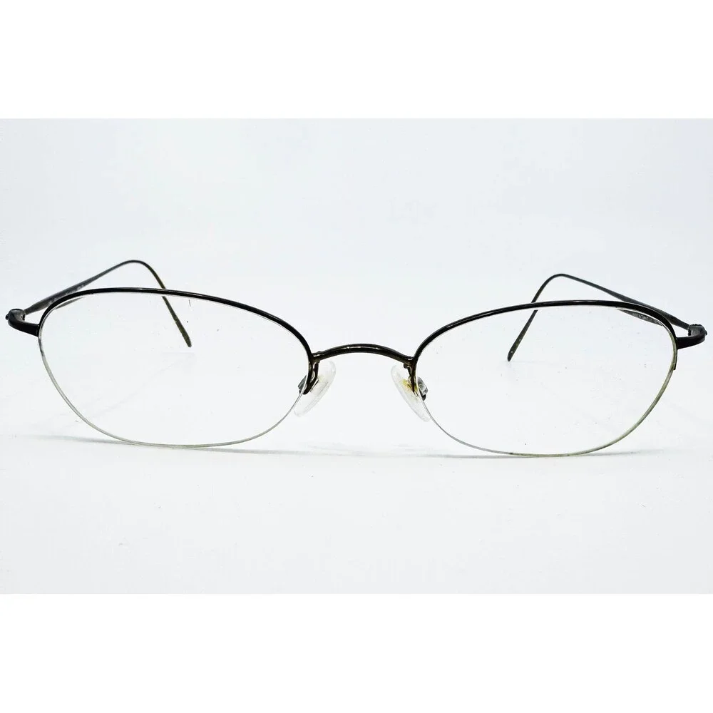 Donna Karan Eyeglasses Frames Womens Brown Semi Rimless Japan 8239 705 51-19-140